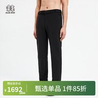 KOLON SPORT 可隆舒乐科技经典版长裤透汽防泼水休闲软壳裤子 黑色BL 175/L