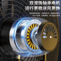 Wanbao 万宝 工业电风扇大功率家用落地扇强力除甲醛工厂商用摇头牛角风扇