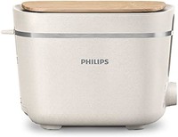 PHILIPS 飞利浦 家用电器环保版烤面包机 5000 系列,* 生物基塑料*,8 种褐变设置,2 槽紧凑设计,830W