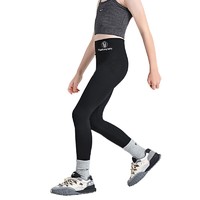 YUZHAOLIN 俞兆林 女童裤子夏季超薄款黑色鲨鱼芭比白色冰丝弹力夏装运动儿童打底裤