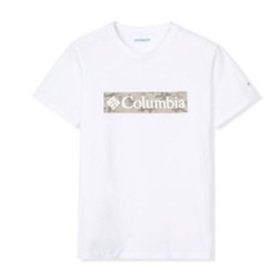 Columbia 哥伦比亚 中性运动T恤 AE0403-102 白色 M