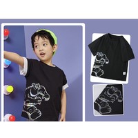 88VIP：迷你巴拉巴拉 儿童纯棉反光印花T恤