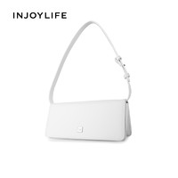 INJOYLIFE 软法棍包女包新款2023白色通勤斜挎包法式单肩腋下包