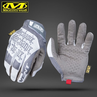 MECHANIX WEAR超级技师夏季男士超薄款Vent透气手套户外排汗骑行工作战术手套 灰白色 L