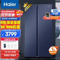 Haier 海尔 星蕴系列对开门冰箱 618L BCD-618WGHSSEDBL