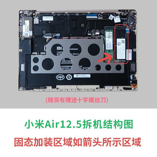 惠普（HP） 适用小米笔记本SSD固态硬盘 M.2 SATA/NVME协议SATA 2280版型 M.2 NVME协议 1T 适用小米Redmi G/小米Air 12.5