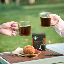 STARBUCKS 星巴克 咖啡进口速溶咖啡黑咖啡经典美式 10条装无糖