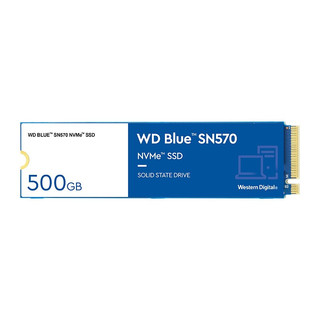 西部数据 WD） NVME协议 M.2接口 蓝盘SN570 500G +散热片