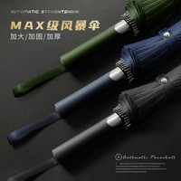 雨伞男士自动24骨长柄伞大号加固加厚结实抗风暴雨商务定制直柄伞