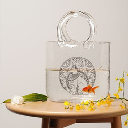 大英博物馆 盖亚·安德森猫手提篮玻璃插花瓶