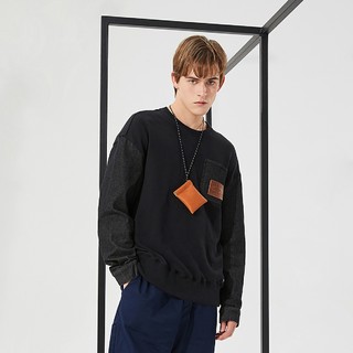 Dickies22秋冬卫衣男 拼接卫衣10123 M 黑色