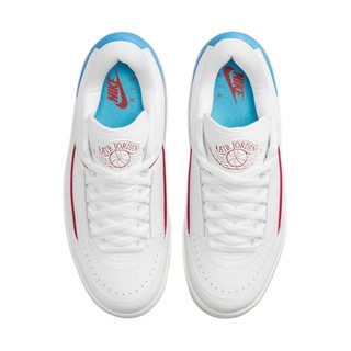 AIR JORDAN 正代系列 Air Jordan 2 Retro Low 女子篮球鞋 DX4401-164 白色/蓝色 35.5