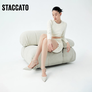 STACCATO 思加图 女士一字式扣后空凉鞋 ED706AH2