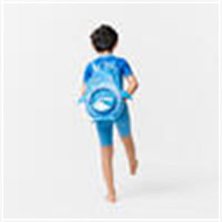 迪卡侬儿童游泳包干湿分离防水户外背包双肩包IVD3蓝色小鲨鱼-4531969