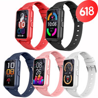 华为手机通用GPS定位4G老人智能电话手环 带体温心率血压健康 黑色