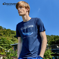 discovery expedition Discovery户外春夏新款男女情侣速干短袖T恤弹力印花DAJH81671