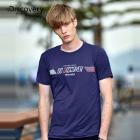 discovery expedition Discovery春夏新款速干短袖T恤男宽松透气时尚户外运动休闲半袖