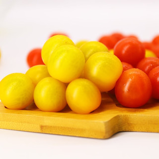 绿行者（GREER） 生吃小西红柿 樱桃番茄3斤 沙瓤酸甜 生吃可口 新鲜采摘 4盒装 红黄樱桃番茄双拼1.5kg
