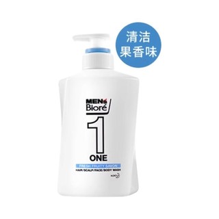 Bioré 碧柔 男士洁面乳洗发沐浴三合一 果香 480ml