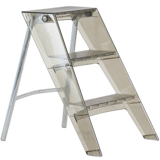 梯子家用室内折叠梯人字梯多功能置物架梯椅书架梯子透明家用梯