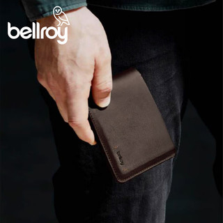 Bellroy澳洲Hide&Seek Premium经典皮革短夹尊贵版简约钱包礼物 深木棕（米咖里）