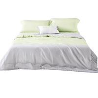  罗莱生活 LUOLAI 家纺 W-溯源·凉风纱 简约夏季蚕丝被 绿色 200*230cm