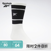Reebok 锐步 官方2022春季情侣款SOCK经典舒适中长筒篮球袜HC1906