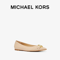 MICHAEL KORS 迈克·科尔斯 MK Rory 羊皮漆皮亮面尖头通勤女士芭蕾舞平底鞋