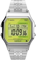 TIMEX 天美时 T80 34mm TW2V19300YB 石英手表, 银色/酸