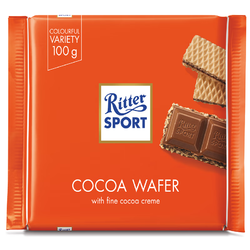Ritter SPORT 瑞特斯波德 可可威化饼干夹心牛奶巧克力 100g