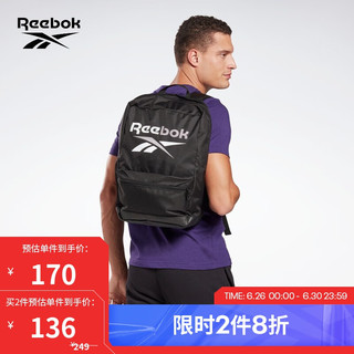 Reebok 锐步 官方男女BACKPACK基础LOGO运动健身黑色百搭背包GP0181 GP0181_黑色 N SZ