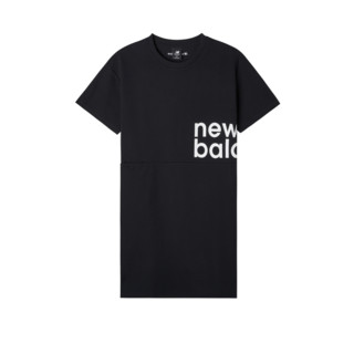 NewBalance NB官方奥莱 女夏季简约纯色休闲运动连衣裙短袖T恤