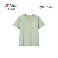 XTEP 特步 童装男童少林短袖T恤2023夏季款儿童纯棉短T夏装