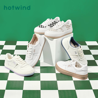 hotwind 热风 女士小白鞋 H14W2501