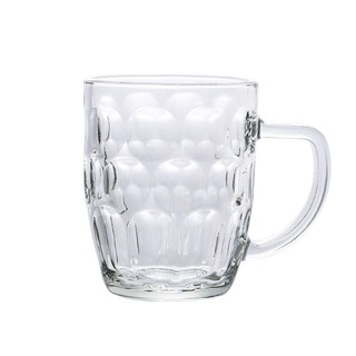 带把玻璃杯家用耐热泡茶杯水杯大容量扎啤杯果汁杯啤酒杯牛奶杯子