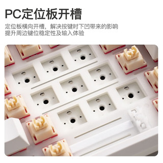 RK R75客制化机械键盘 全键热插拔 有线三模 板簧gasket结构 PCB单键开槽 奶芋雪皇轴