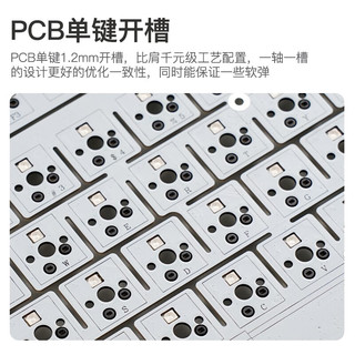 RK R75客制化机械键盘 全键热插拔 有线三模 板簧gasket结构 PCB单键开槽 奶芋雪皇轴