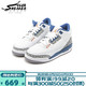 NIKE 耐克 Air Jordan 3 Retro AJ3乔3 白灰 白蓝 男女情侣复古篮球鞋 (GS)DM0967-148 36