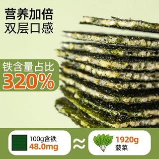 赶海娃夹心海苔脆原味40g罐装即食坚果海苔婴儿童无添加剂海苔脆