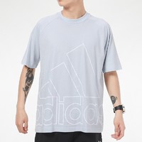 adidas 阿迪达斯 短袖男装夏季运动休闲透气拼色圆领半袖T恤 GU4293
