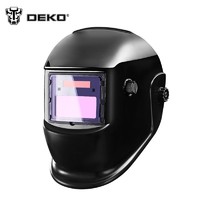 DEKO电焊面罩 自动变光太阳能焊接面罩头戴式焊帽  防护眼镜