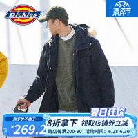 Dickies 帝客 棉服 可脱卸毛领字母印花多口袋夹克 男士秋冬厚外套 夹克男 9551 黑色 L