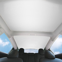 Carslands 卡斯兰 适用于特斯拉model3天窗天幕遮阳帘遮阳板防晒隔热板遮光改装挡板 modelY白色（双层加密遮光布）