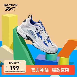 Reebok 锐步 DMX Series 1200 中性休闲运动鞋 DV9226 白色/蓝 36