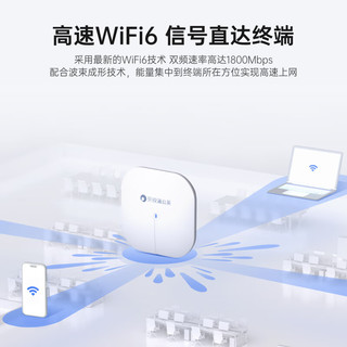 蒲公英路由 A20 双频1800M 千兆吸顶式无线AP Wi-Fi 6 白色 单个装