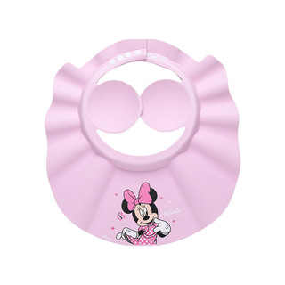 迪士尼儿童洗头挡水帽可调节防漏水高弹加厚护耳洗头帽 海军米奇（护耳）