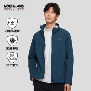 NORTHLAND 诺诗兰 男式秋冬2022年新款户外运动软壳衣休闲外套NXJCH5509E