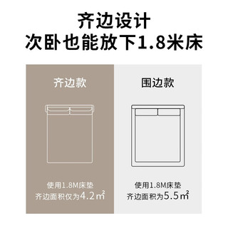 左右 床 真皮床卧室大床轻奢现代北欧1.5米公主婚床1.8m双人床DR096 橙色+乳胶床垫1.8m*2m+床头柜*2