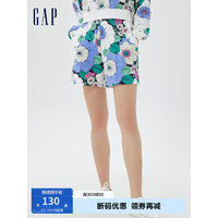 Gap 盖璞 女装夏季2023新款LOGO花卉高腰辣妹运动卫裤590999休闲短裤