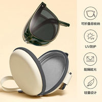 益盾 折叠太阳镜 黑色